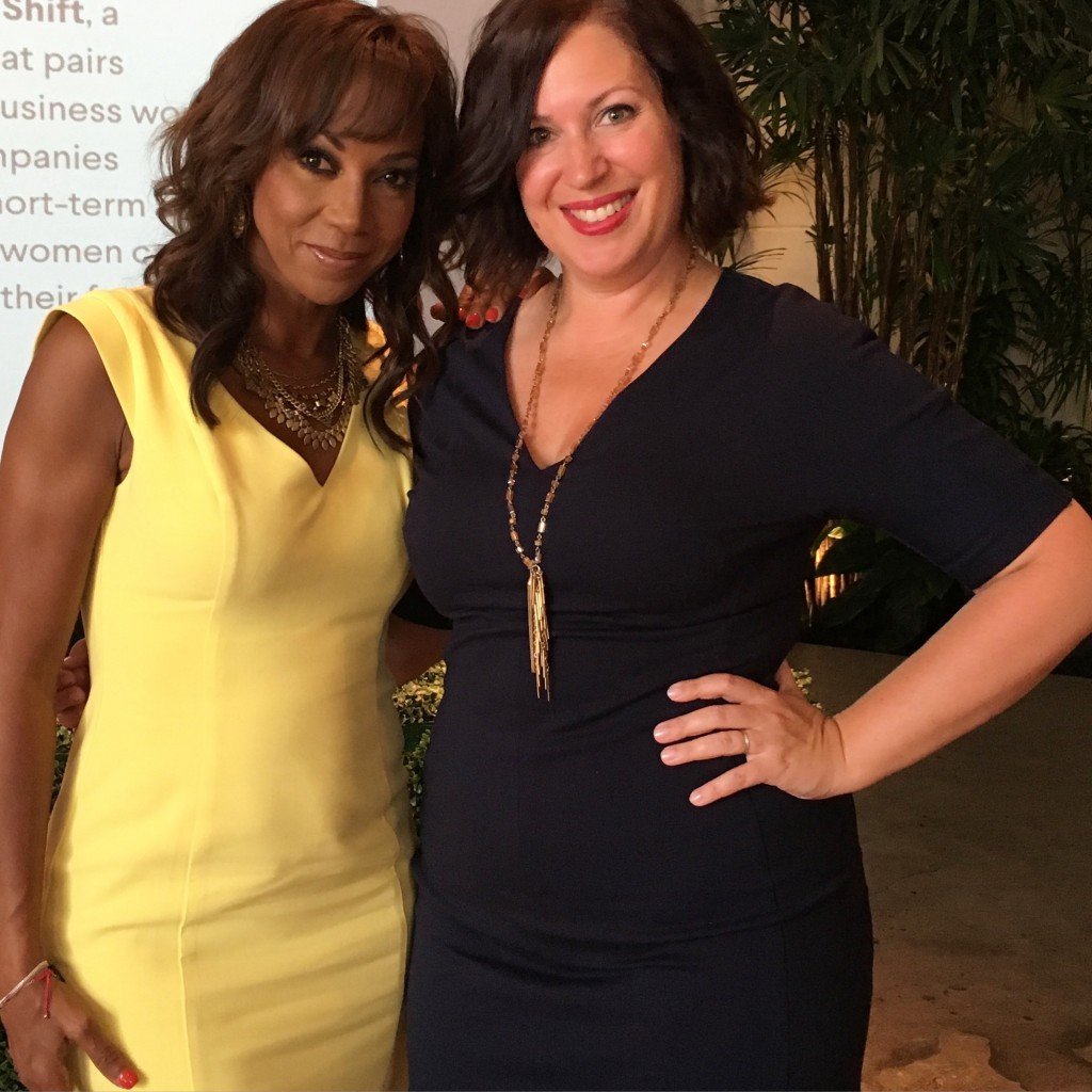 Abbie Schiller, CEO & Founder of The Mother Company and Holly Robinson Peete at The Bump's Moms Movers and Makers Event 2016