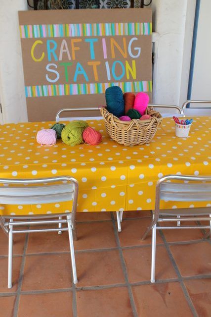 Craft Table Station